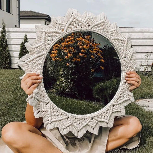 Boho Macrame Mirrors