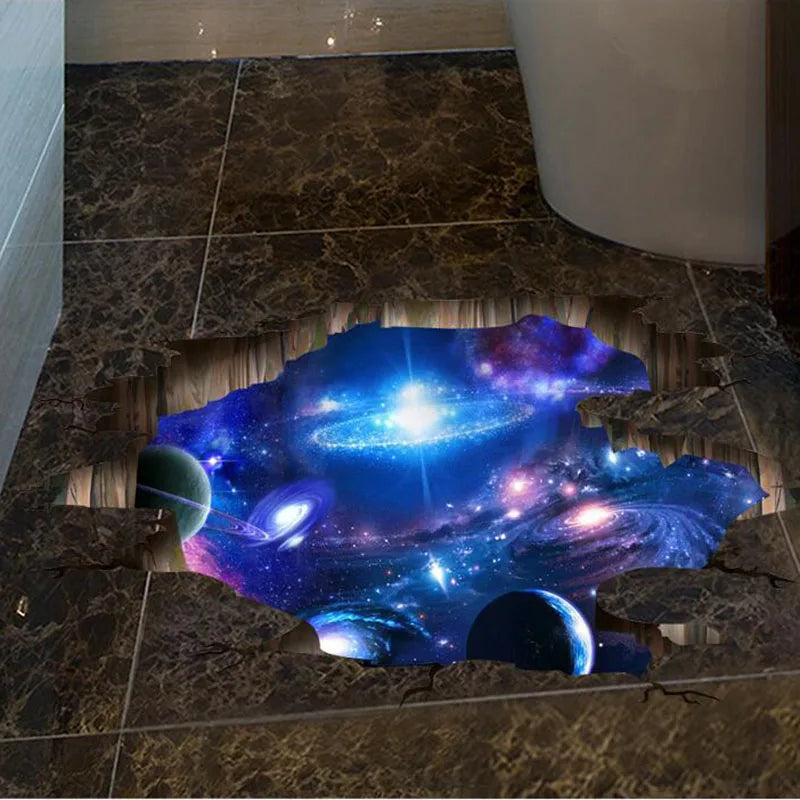 3D Universe Galaxy Wall Mural Decoration