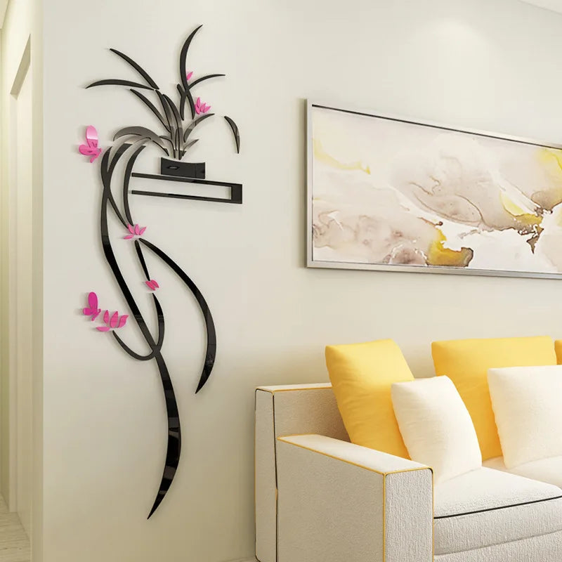 3D Orchid Wall Flower