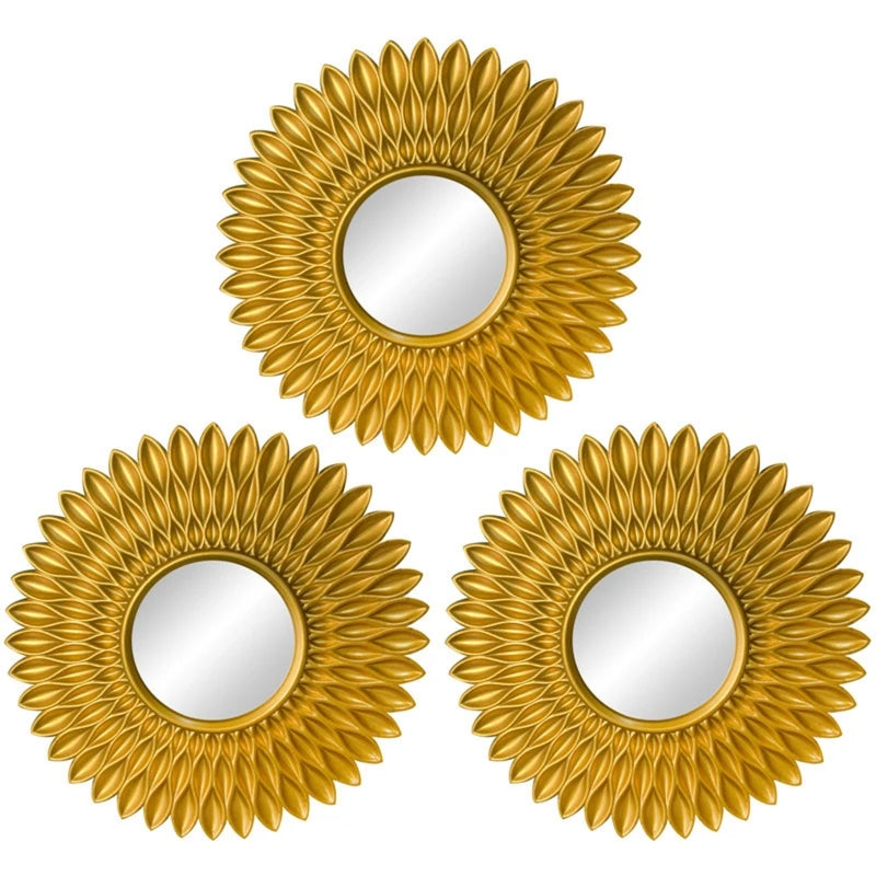 Gold Sunflower Mirrors