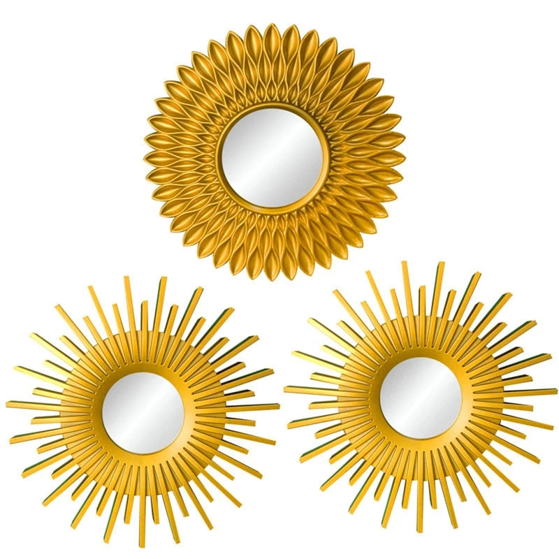 Gold Sunflower Mirrors