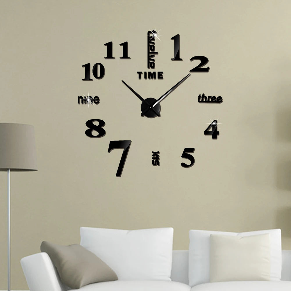 3D Digital Wall Clock