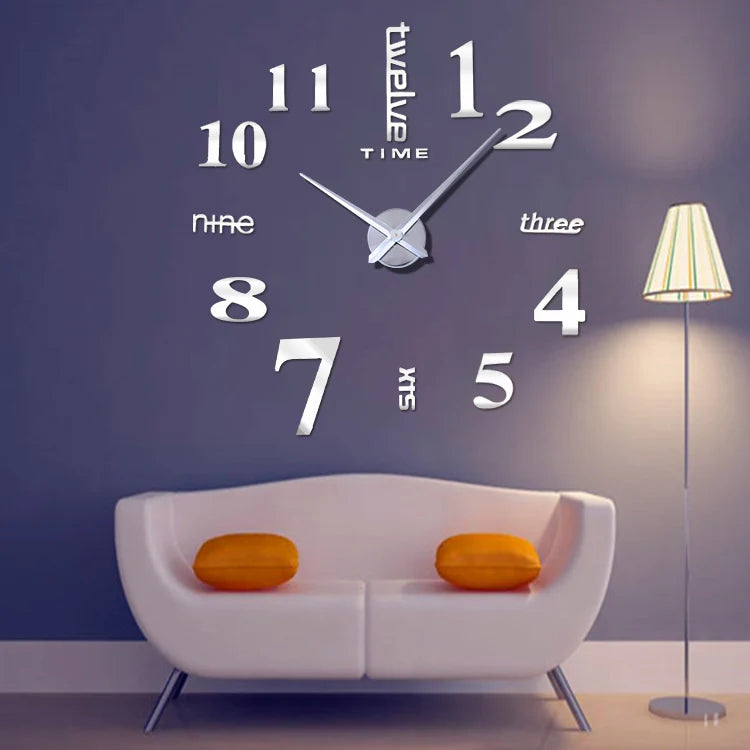 3D Digital Wall Clock