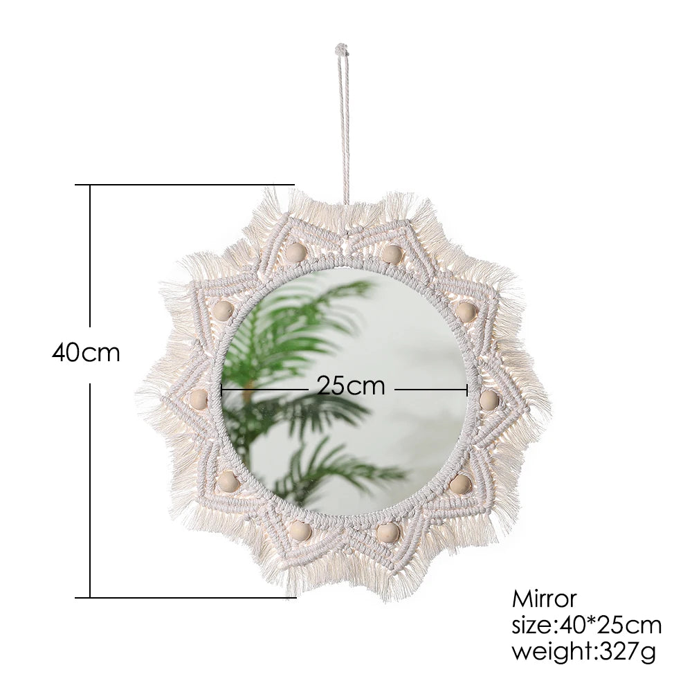 Boho Macrame Mirrors