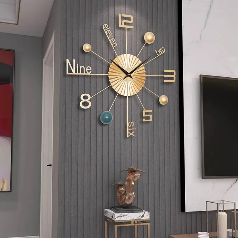 Retro Metal Wall Clock