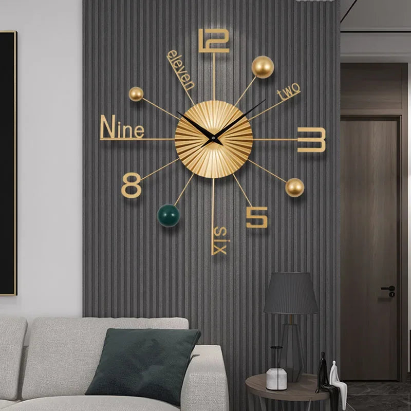 Retro Metal Wall Clock