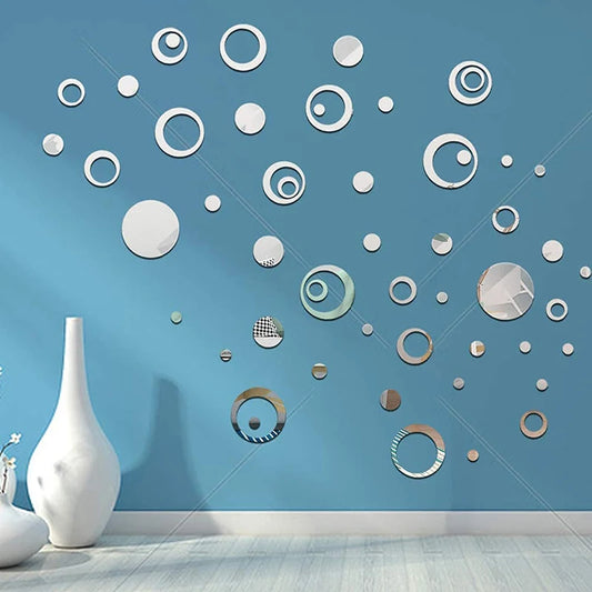 3D Circle Mirror Wall Decor