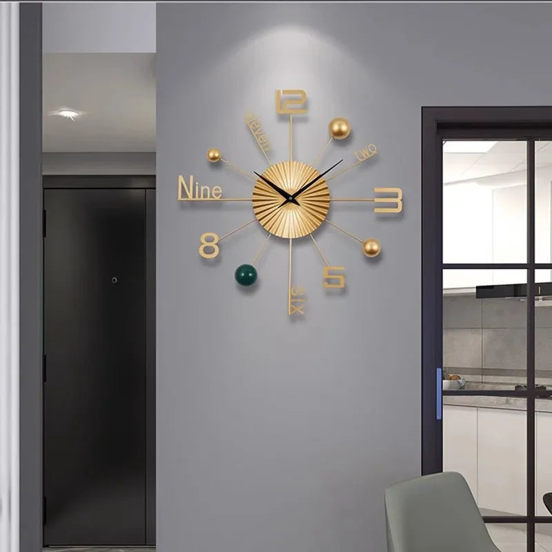 Retro Metal Wall Clock