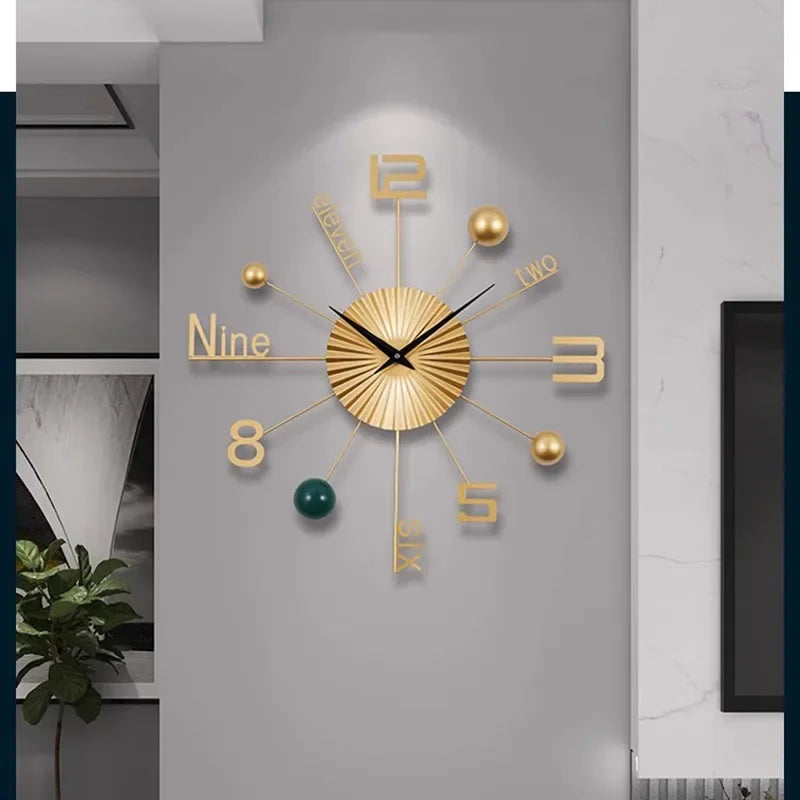 Retro Metal Wall Clock