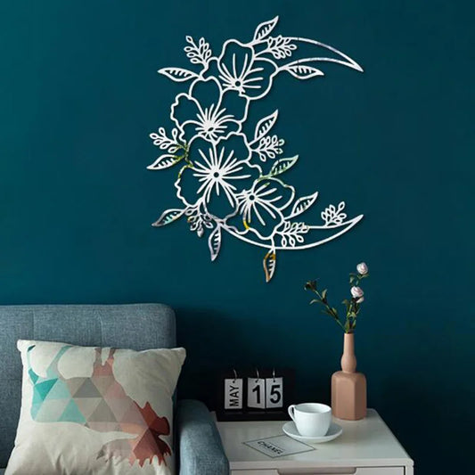 3D Flower Wall Art Mirror