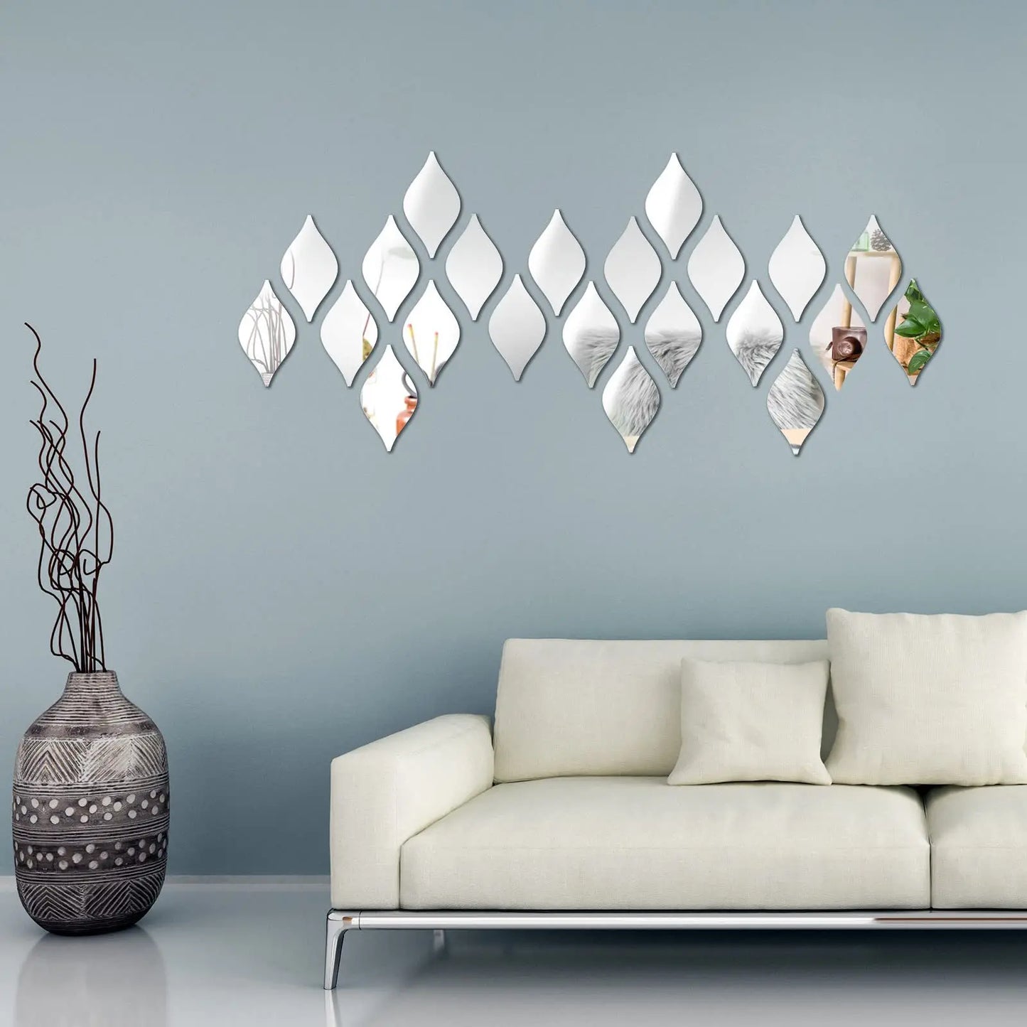 3D Leaf Shape Mirrors