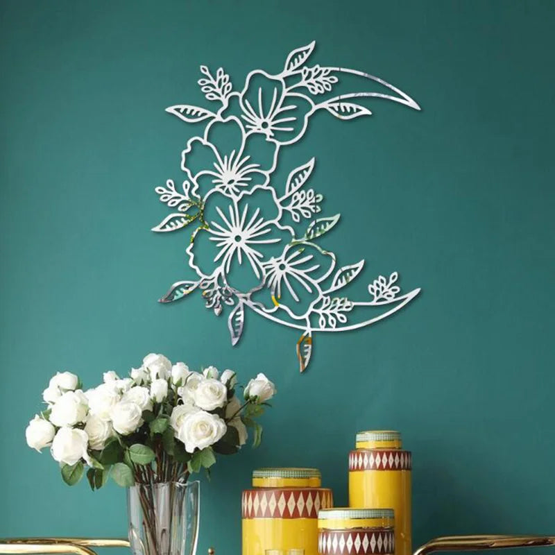 3D Flower Wall Art Mirror