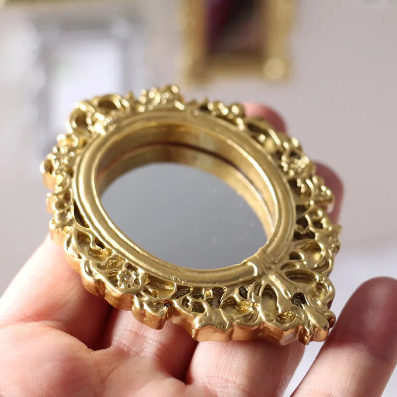 Dollhouse Miniature Self Adhesive Mini Mirror