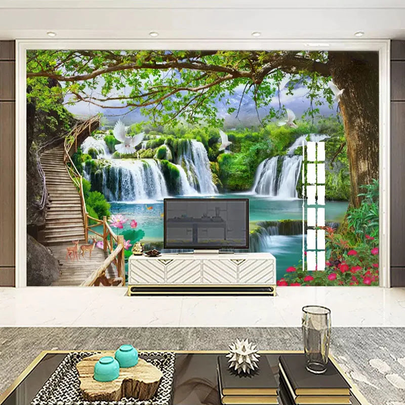 3D Waterfall Wall Art