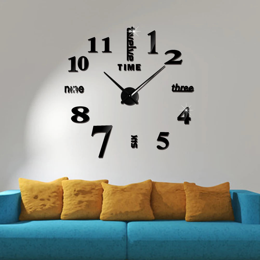 3D Digital Wall Clock