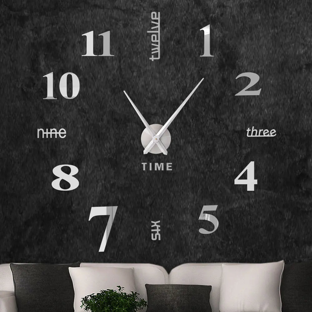 3D Digital Wall Clock